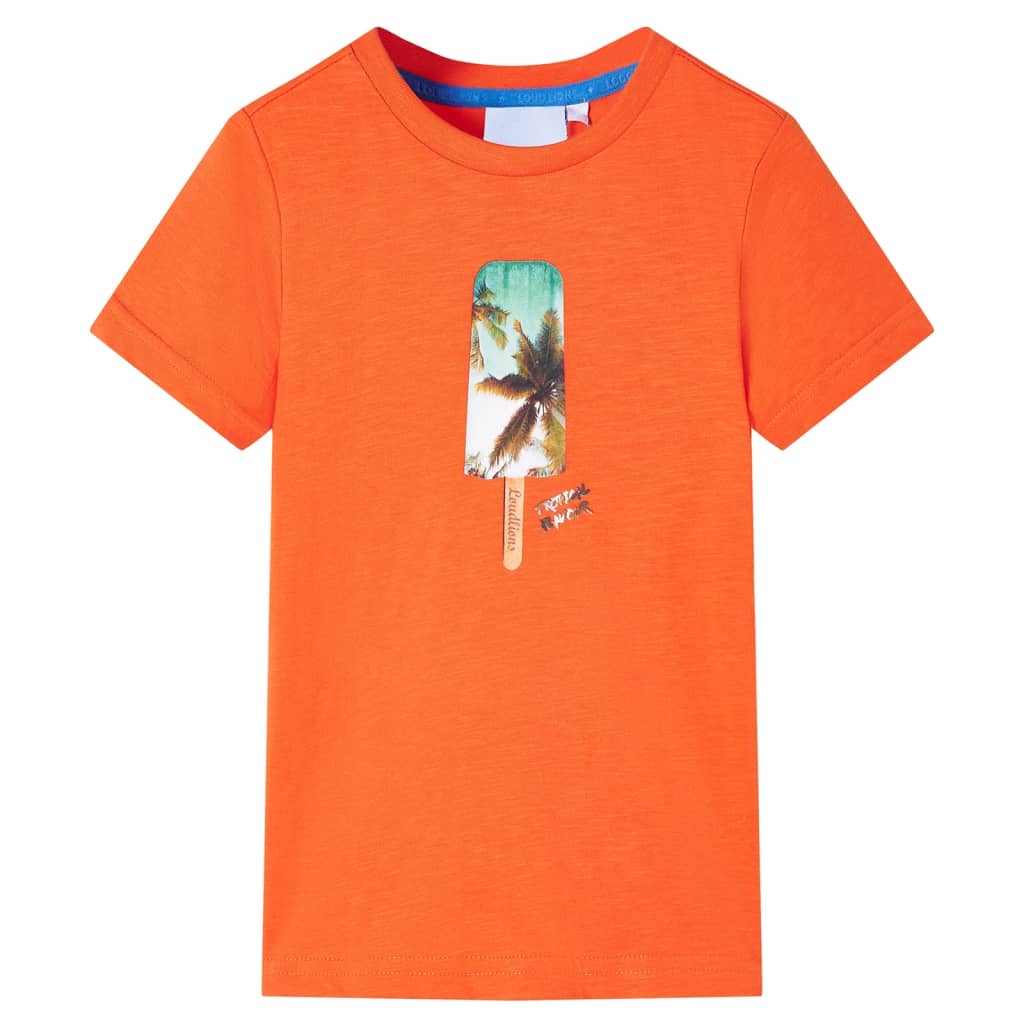 Vidaxl Kinderhemd 140 Donkeroranje