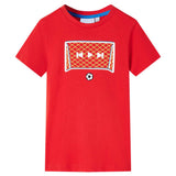 Vidaxl Kinderhemd 128 rot - afbeelding 1
