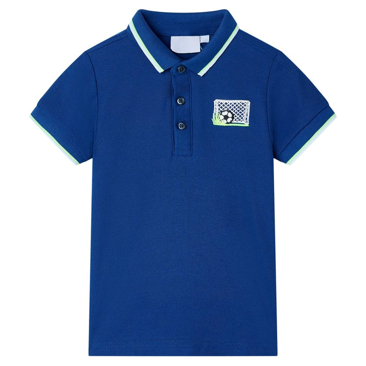 Vidaxl Kinderpolo -Hemd 116 Dunkelblau