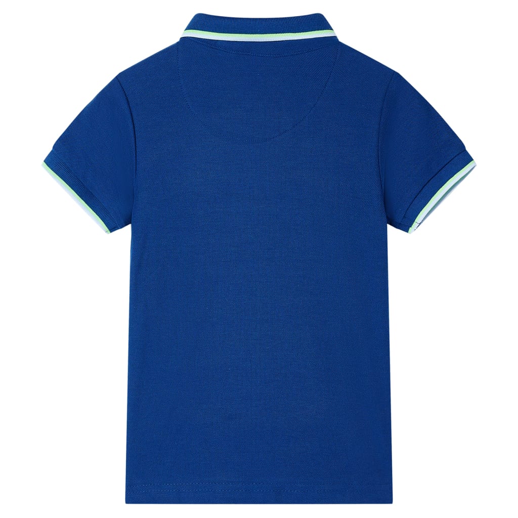 Vidaxl Kinderpolo -Hemd 128 dunkelblau