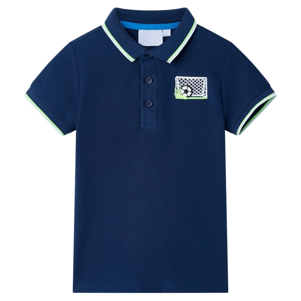 Vidaxl Kinderpolo -Shirt 116 Marineblau