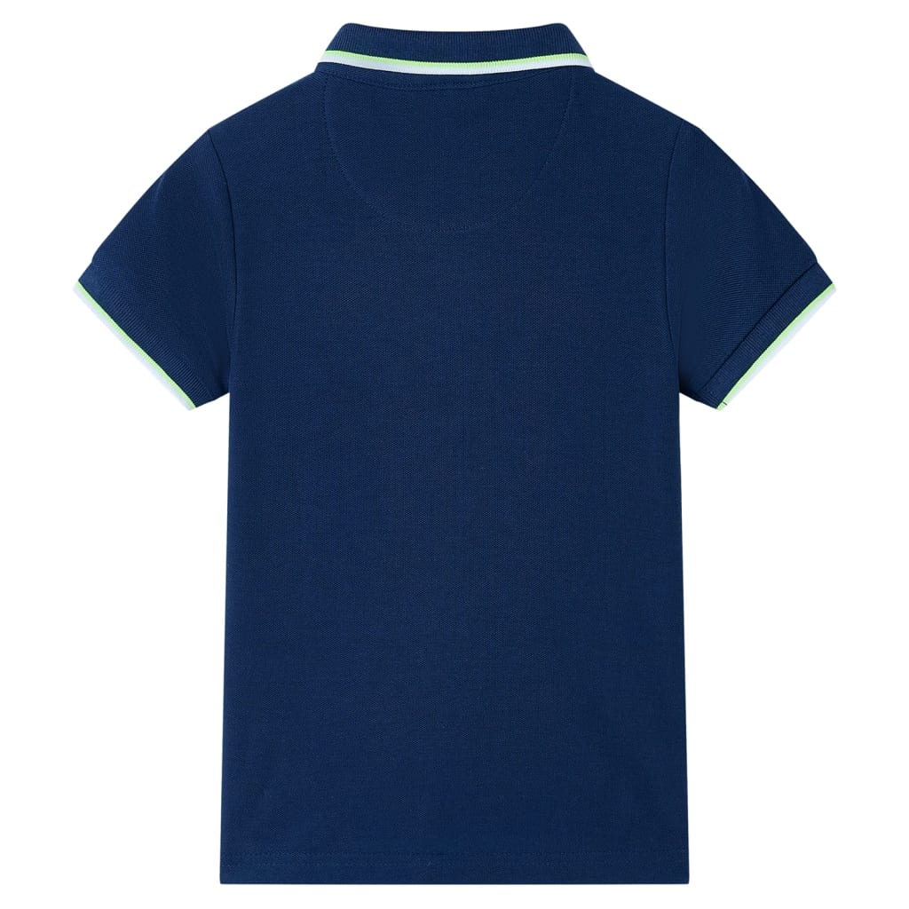 Vidaxl Kinderpolo -Shirt 128 Marineblau