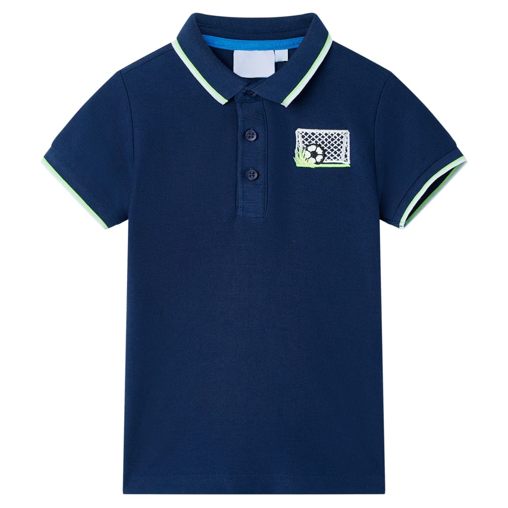 Vidaxl Kinderpolo -Shirt 140 Marineblau