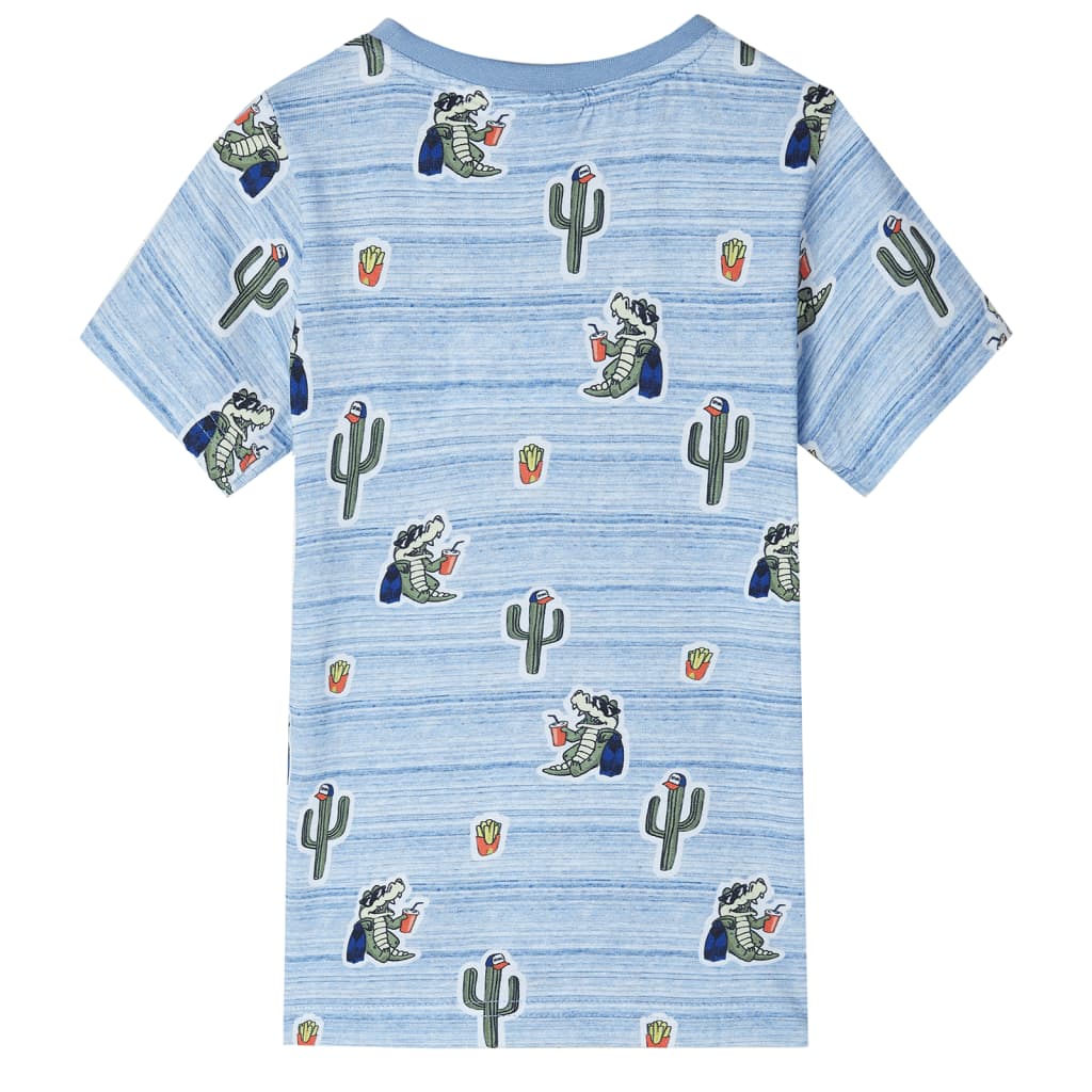 Vidaxl Kinderhemd 92 gemischt blau