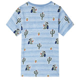 Vidaxl Kinderhemd 92 gemischt blau - afbeelding 2