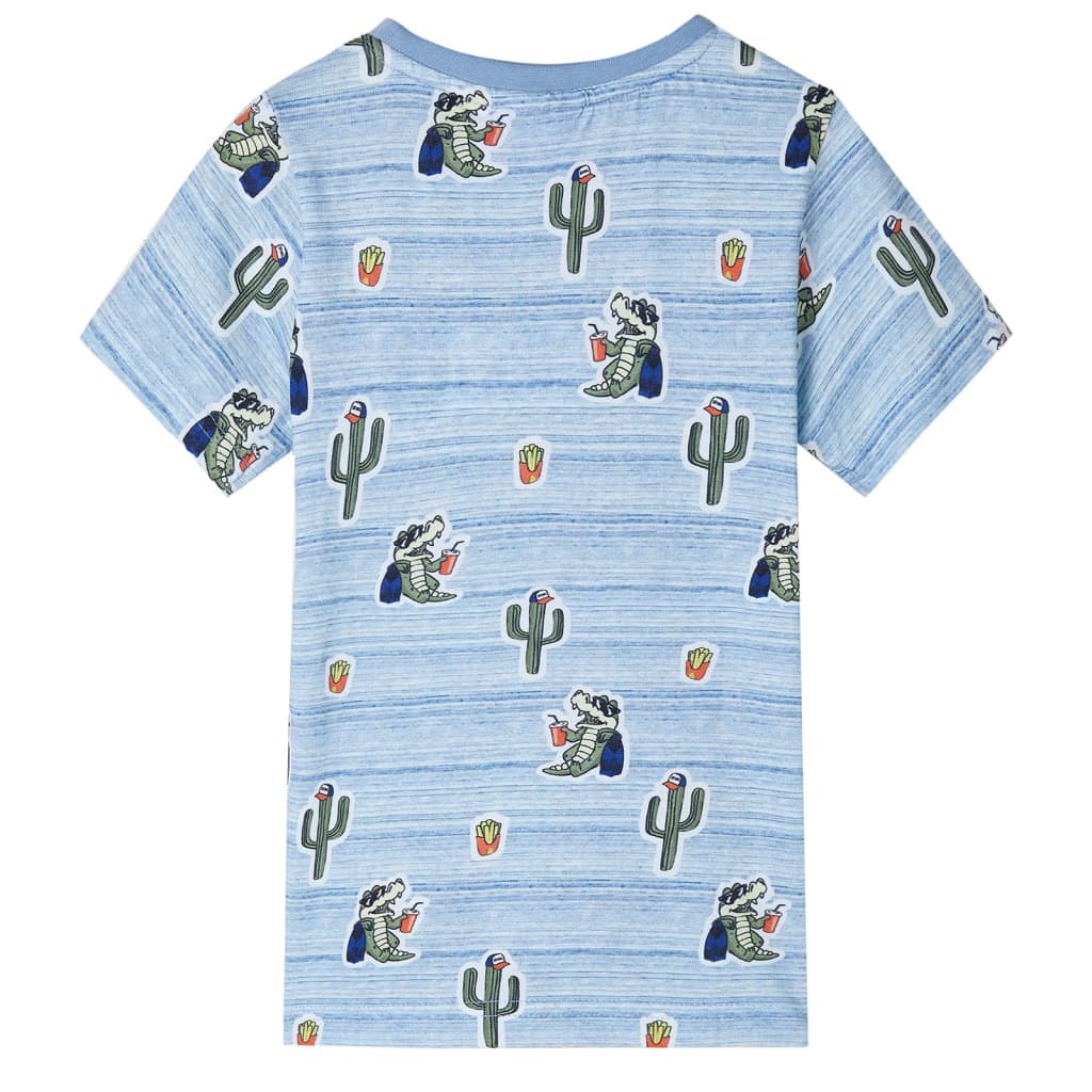 Vidaxl Kinderhemd 140 gemischt blau