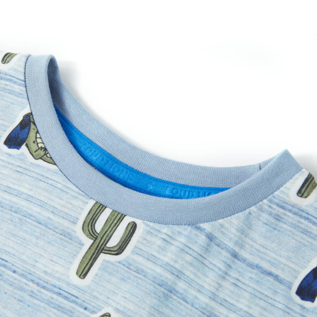 Vidaxl Kinderhemd 140 gemischt blau