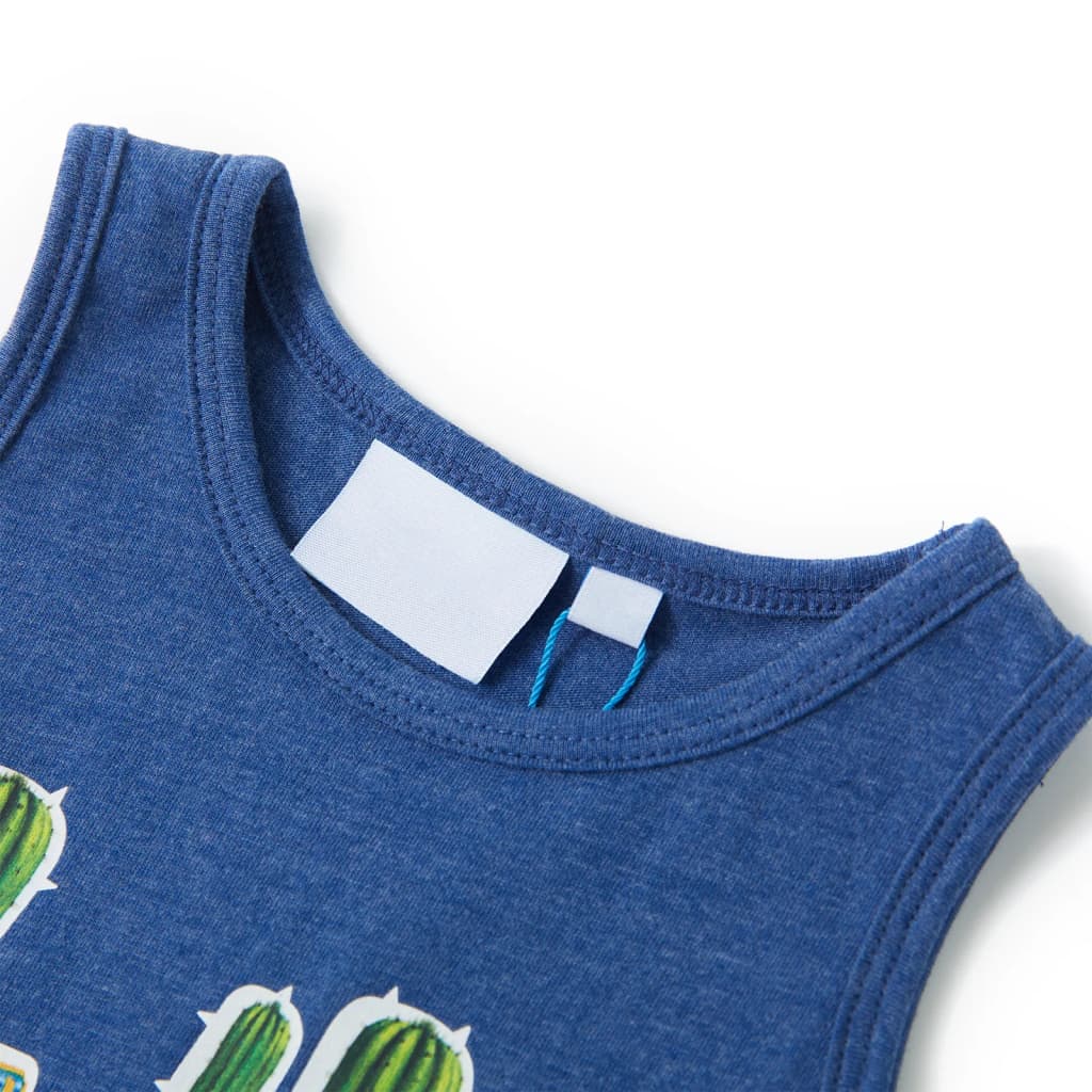 Vidaxl Children's Top 92 gemischtes dunkelblau