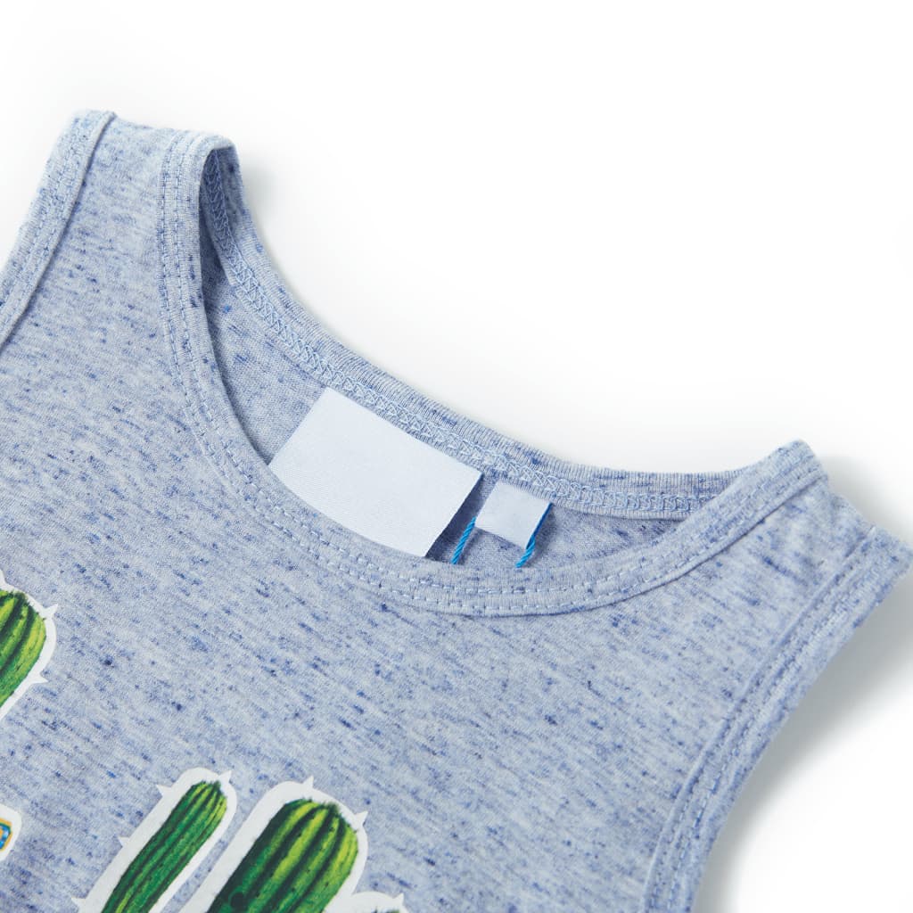 Vidaxl Kinder Top 116 gemischt blau