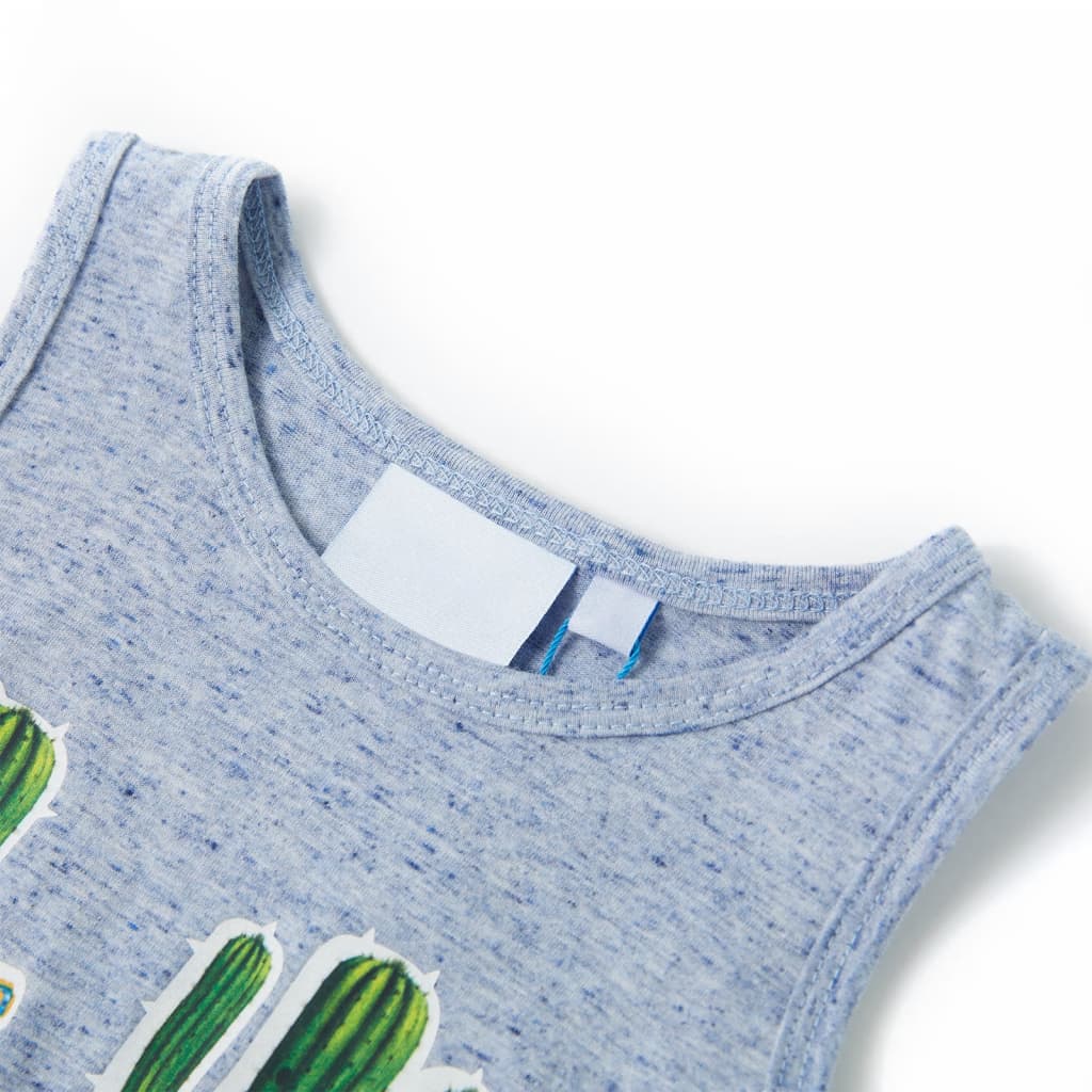 Vidaxl Kinder Top 140 gemischt blau