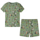 Vidaxl Kinderpyjamas mit kurzen Ärmeln 116 Light -Loft -Colored