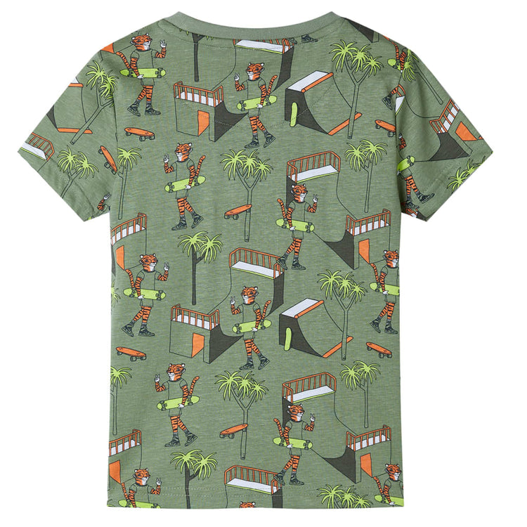 Vidaxl Kinderpyjamas mit kurzen Ärmeln 116 Light -Loft -Colored