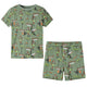 Vidaxl -Kinderpyjama mit kurzen Ärmeln 128 leichte.