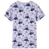 Vidaxl Kinderhemd 92 gemischt grau - afbeelding 2