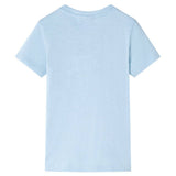 Vidaxl Kinderhemd 104 hellblau - afbeelding 2