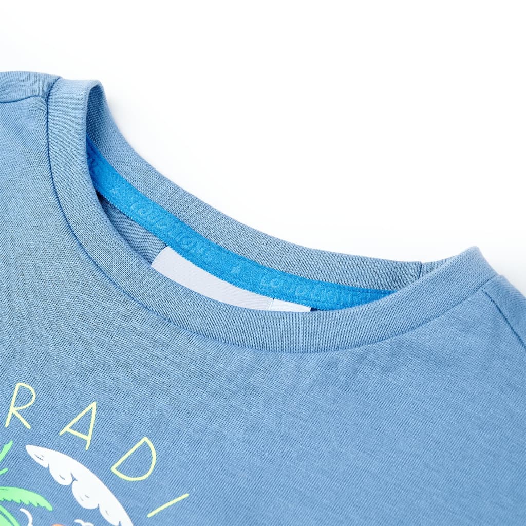 Vidaxl Kinderhemd 92 Zentralblau