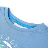 Vidaxl Kinderhemd 104 Middelblauw - afbeelding 3