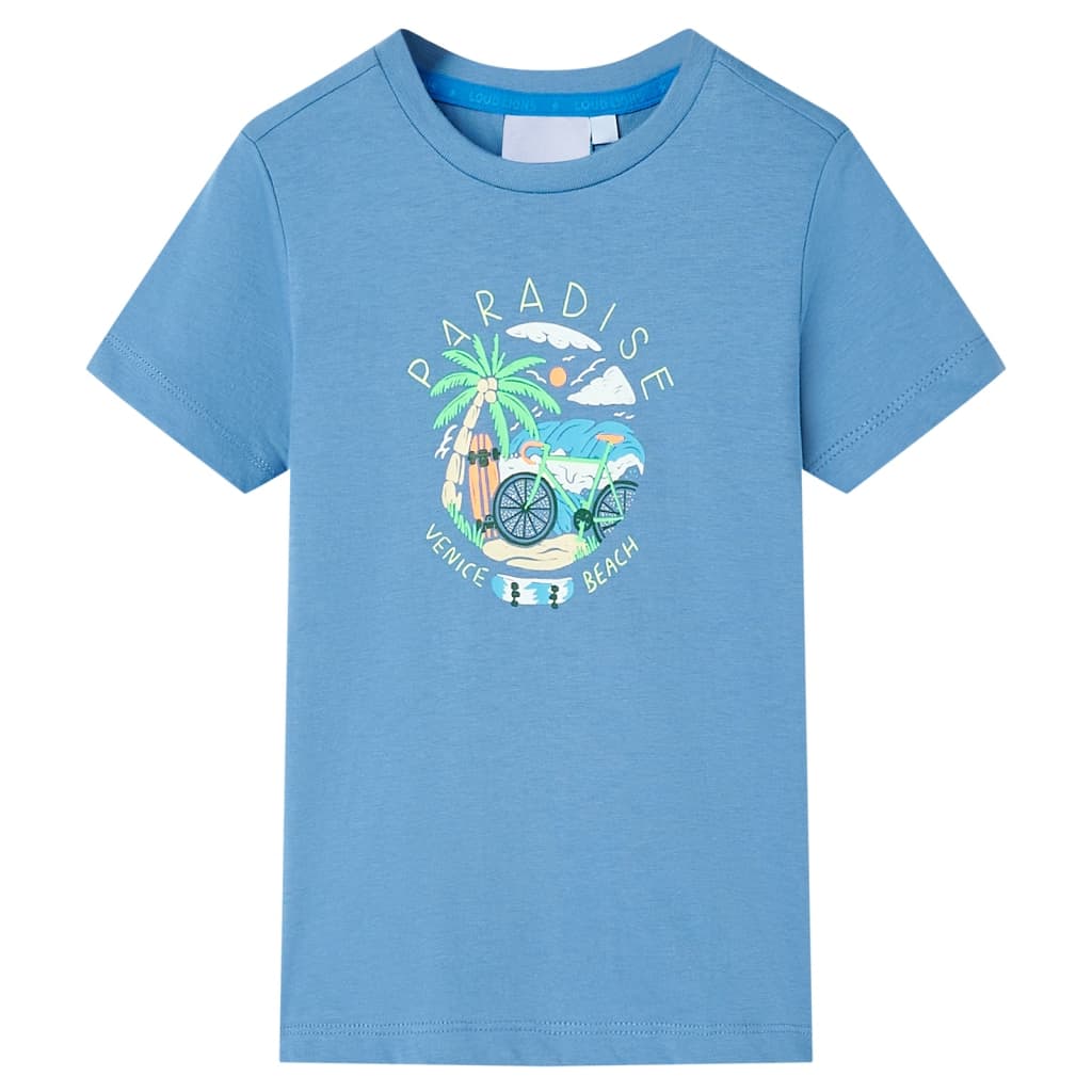 Vidaxl Kinderhemd 128 Zentralblau
