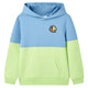Vidaxl Kinderpullover mit Haube 104 Blau und weiches Gelb