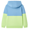 Vidaxl Kinderpullover mit Motorhaube 140 Blau und weiches Gelb
