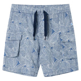 Vidaxl Kindershorts mit Trekoord 128 Dunkelblau - afbeelding 1