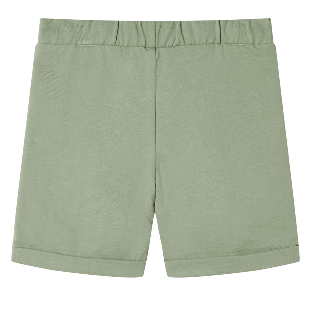 Vidaxl Kindershorts mit Trekkoord 92 Lichtkaki