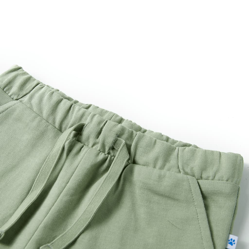 Vidaxl Kindershorts mit Trekkoord 128 Lichtkaki