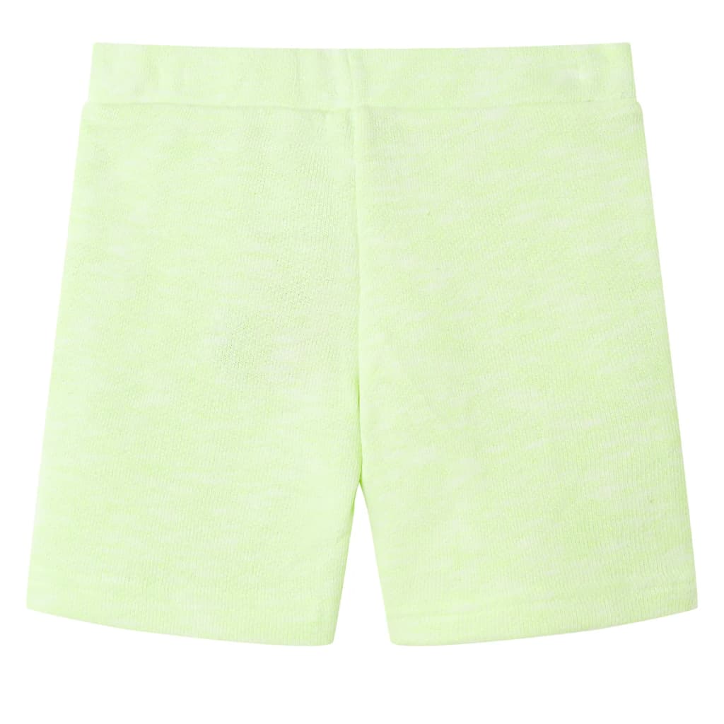 Vidaxl Kindershorts mit Trekkoord 92 Neongeel