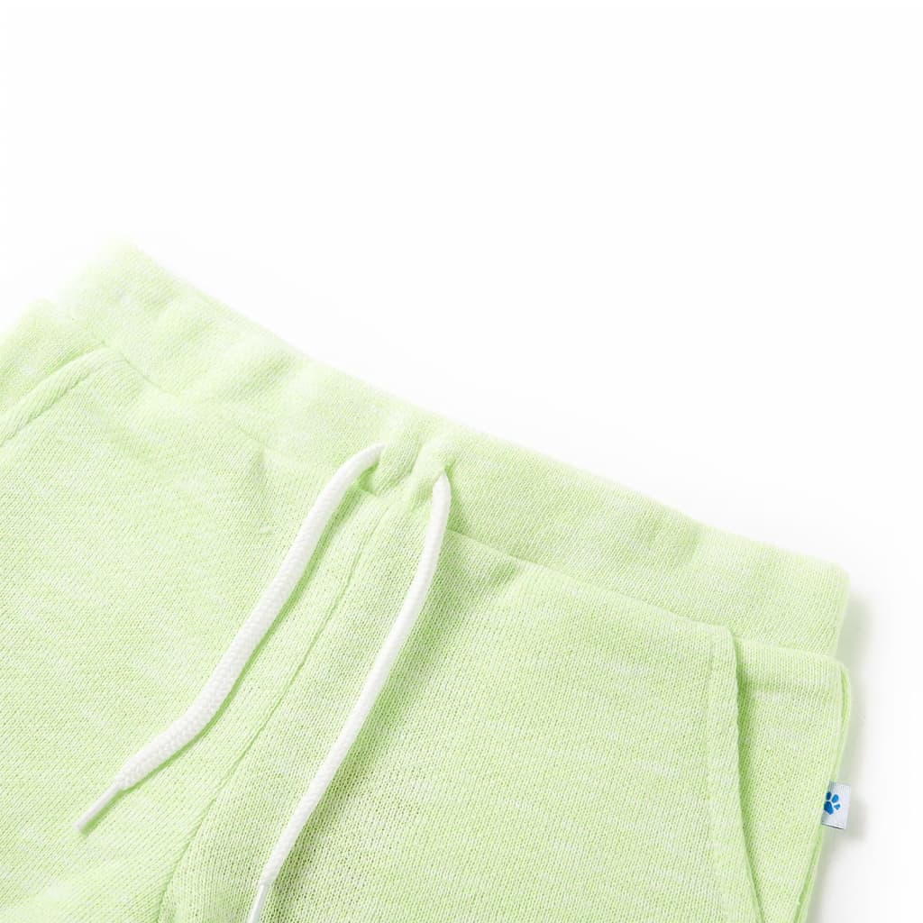 Vidaxl Kindershorts mit Trekkoord 92 Neongeel