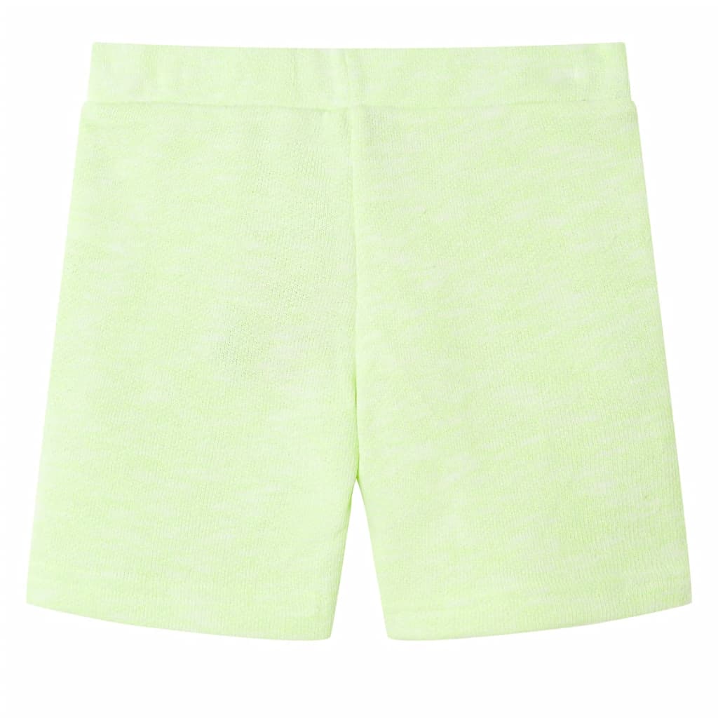 Vidaxl Kindershorts mit Trekkoord 128 Neongeel