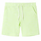 Vidaxl Kindershorts mit Trekkoord 140 Neongeel