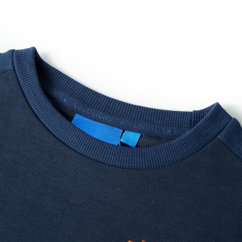 Vidaxl Kinderpullover 128 gemischtes Marineblau
