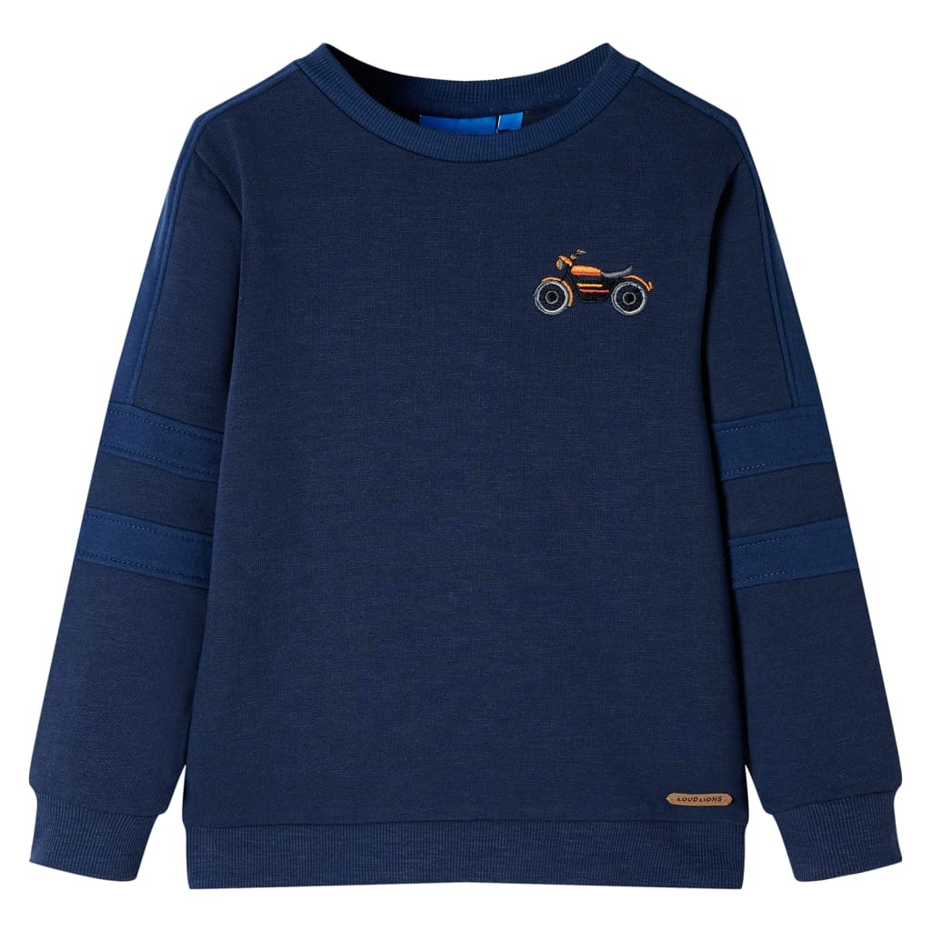 Vidaxl Kinderpullover 140 gemischtes Marineblau