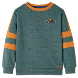Vidaxl Kinderpullover 116 gemischt dunkelgrün - afbeelding 1