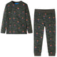 Vidaxl Kinderpyjamas mit Langhülsen 104 Kakikentig
