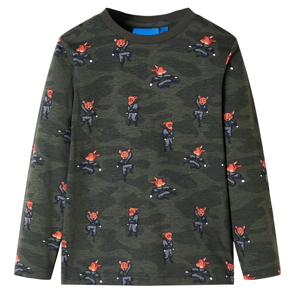 Vidaxl Kinderpyjamas mit Langhülsen 104 Kakikentig