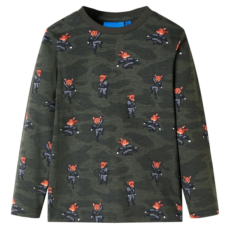 Vidaxl Kinderpyjamas mit Langhülsen 104 Kakikentig