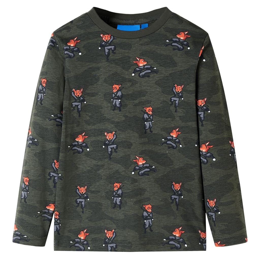 Vidaxl Kinderpyjamas mit Langhülsen 116 Kakikentig