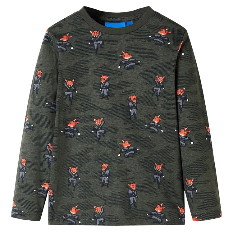 Vidaxl Kinderpyjamas mit Langhülsen 116 Kakikentig
