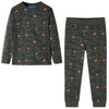 Vidaxl Kinderpyjamas mit Langhülsen 128 Kakikentig