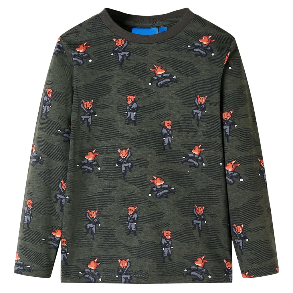 Vidaxl Kinderpyjamas mit Langhülsen 140 Kakikentig