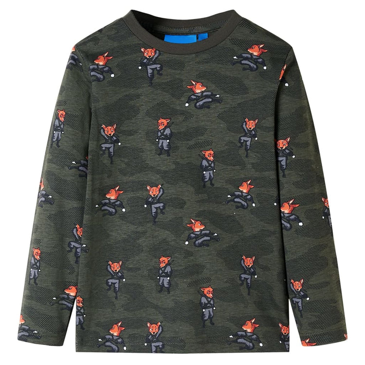 Vidaxl Kinderpyjamas mit Langhülsen 140 Kakikentig
