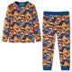 Vidaxl Kinderpyjamas mit Langhülsen 104 Cognac gefärbt