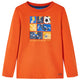 Vidaxl -Kinderhemd mit langen Ärmeln 104 Orange