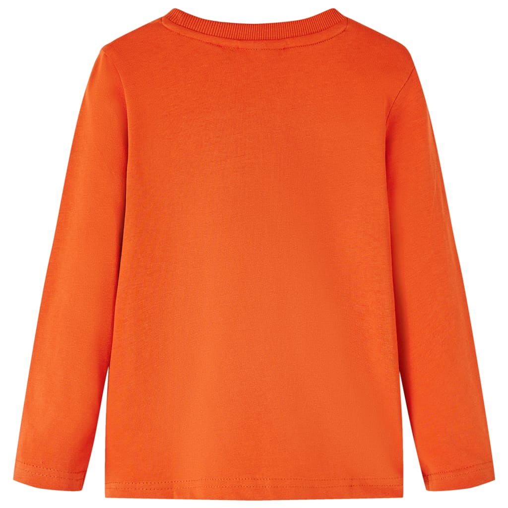 Vidaxl -Kinderhemd mit langen Ärmeln 104 Orange