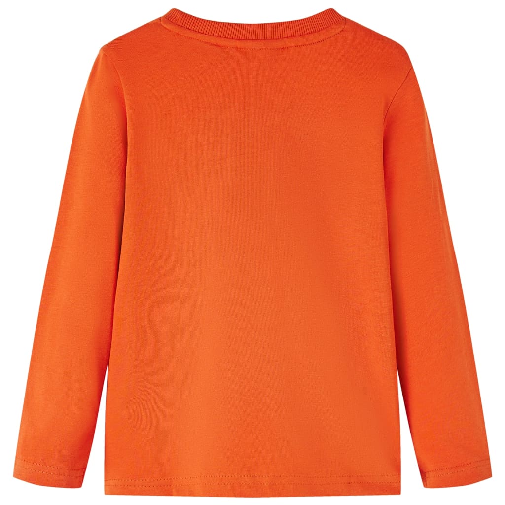 Vidaxl -Kinderhemd mit langen Ärmeln 116 Orange