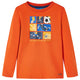 Vidaxl -Kinderhemd mit langen Ärmeln 128 Orange