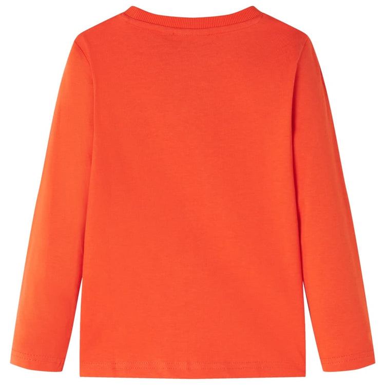 Vidaxl -Kinderhemd mit langen Ärmeln 104 leuchtend orange