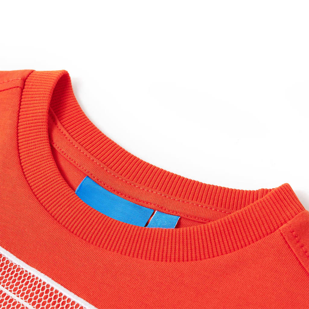 Vidaxl -Kinderhemd mit langen Ärmeln 104 leuchtend orange