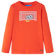 Vidaxl -Kinderhemd mit langen Ärmeln 116 leuchtend orange
